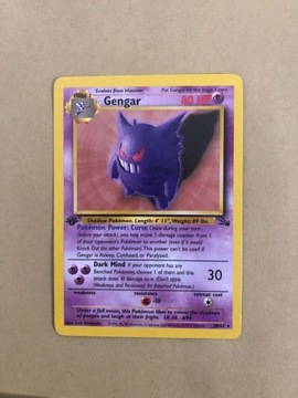 Karta pokemon Gengar fossil 1 edition 20/62