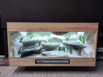 terrarium dla agamy jaszczurki 120x60x60