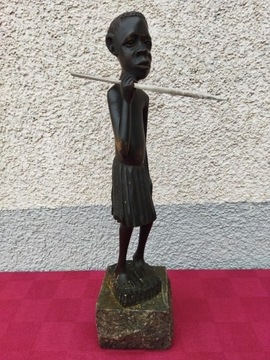 figurka drewniana rzeźba kolonialna 32cm 73606
