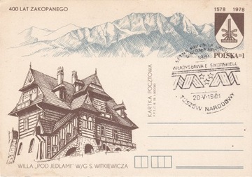 kartka poczt. 1978 - 400 lat Zakopanego