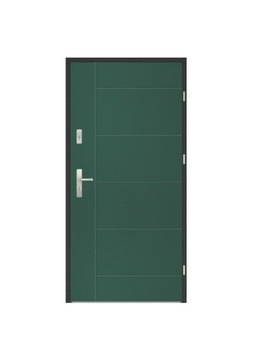 Powystawowe nowe drzwi WIKĘD Premium zielone PRAWE