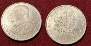 Moneta  Jan Paweł II 1982