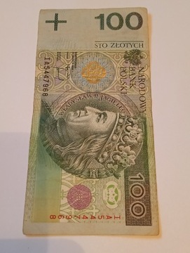 Banknot 100 zł seria IA 5447968, 1994 rok