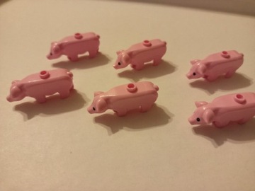 LEGO świnia świnka 87621pb01 różowa bright pink