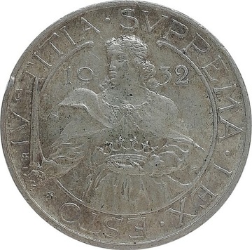 San Marino 10 lire 1932, Ag KM#10