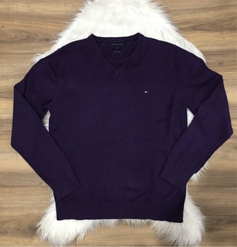 Fioletowy sweter Tommy Hilfiger M