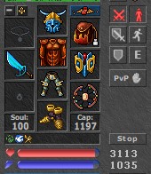 Tibia Secura - 215+ EK - skille 110/103 - full eq