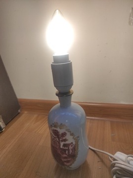 Lampka dekoracyjna plus wazon vintage