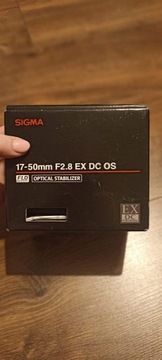 Obiektyw Sigma 17-50 mm mocowanie Nikon