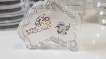 Kookaburra-- 1 Oz Ag ---2010  Shanghai World Expo 