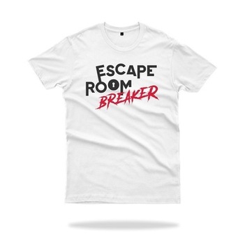 T-SHIRT Koszulka Escape Room – Damski Biały - M