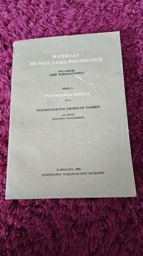 Materiały do nauczania psychologii Lidia Wołoszynowa 