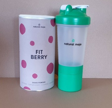 NATURAL MOJO FIT SHAKE-Zestaw Fit Berry + shaker