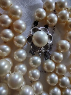 Piękny stary francuski naszyjnik perły 