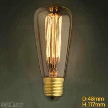 ŻARÓWKA EDISONA EDISON VINTAGE GWINT E27 40W 