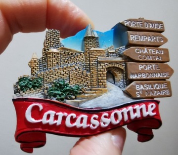 Magnes na lodówkę 3D Carcassonne Francja