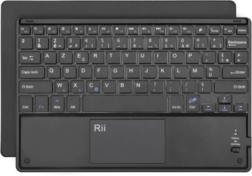 Rii BT11 cienka bezprzewodowa klawiatura touchpad