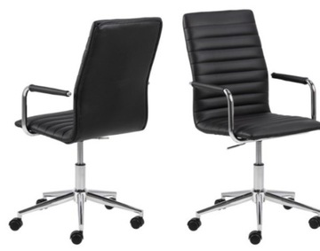 Krzesło Winslow biurowe czarny, srebrny - outlet
