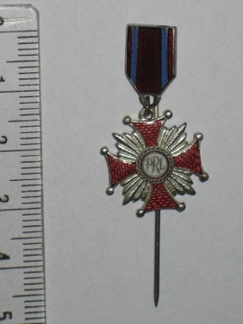 Miniaturka Srebrny Krzyż Zasługi PRL