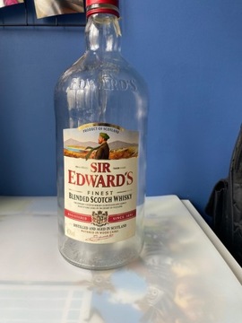 Butelka po szkockiej whisky SIR EDWARD’S 2,5 litra