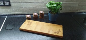 Deska deserowa bambusowa drewno handmade duża
