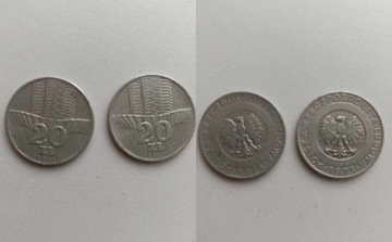 2 monety 20 zł 1973 i 1976 r 