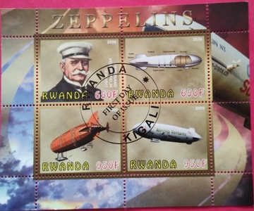 Znaczki pocztowe tematyczne - Zeppeliny
