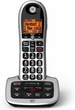 Cyfrowy telefon bezprzewodowy z dużymi przyciskami