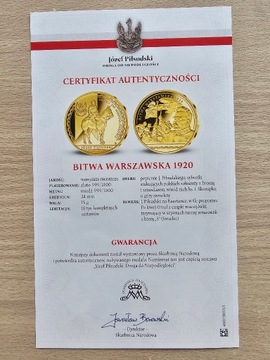 Moneta "Bitwa warszawska 1920"