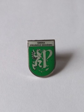 Herb gmina Pruszcz Gdański przypinka pin odznaka