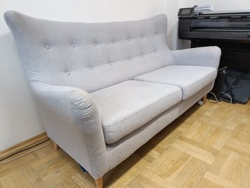 Sofa w stylu skandynawskim, Sofa uszak, 3 osobowa