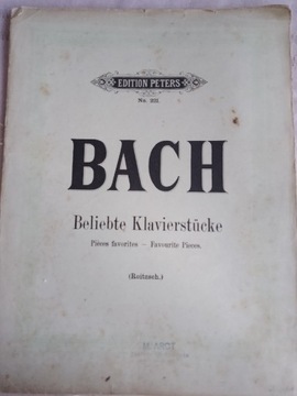 Stare nuty J.S. Bach Popularne utwory fortepianowe
