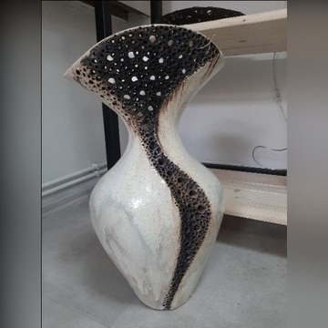 lampa lampka nocna ceramiczna stojąca handmade