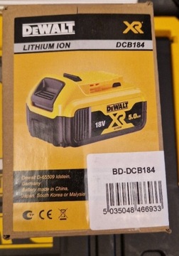 Akumulator DeWalt DCB184 5Ah