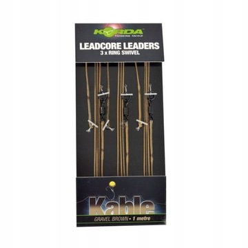 Przypon Korda leadcore leaders 3x ring swivel