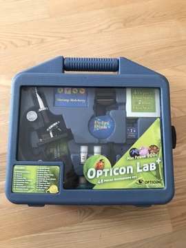Opticon lab+ zestaw narzędzi, mikroskop,próbki 