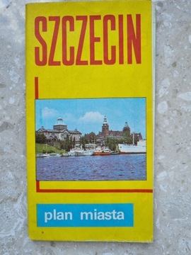 SZCZECIN - plan miasta, 1989