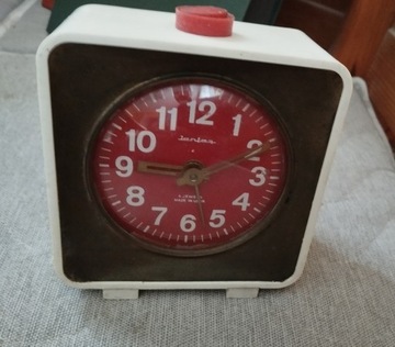 Zegar z Budzikiem JANTAR sprawny USSR lata 70