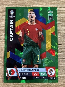 Topps euro 24 Captain Ronaldo emerald 