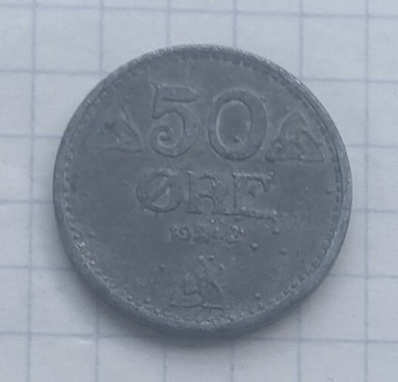 (3181)  Norwegia 50 ore 1942 