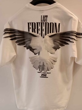 freedom t-shirt biała