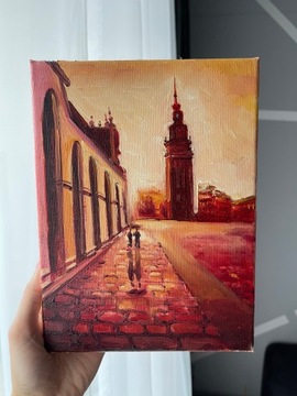 Obraz na płotnie malowany farbami olejowymi Kraków