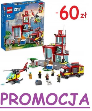 LEGO City 60320 REMIZA STRAŻACKA ZESTAW 540 elem.