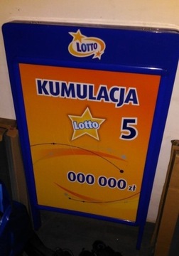 Stojak reklamowy potykacz lotto