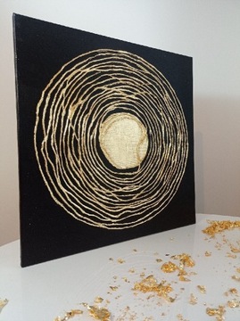 Obraz STRUKTURALNY robiony RĘCZNIE | Złoty Krąg