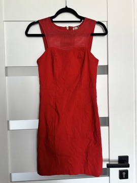 Sukienka Asos mini krwista czerwień rozmiar S