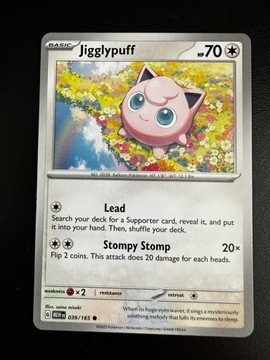 Karta Pokemon Jigglypuff 039/151 MEW 151