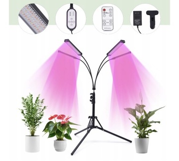 4 ramienna lampa do roślin na statywie RGB LED