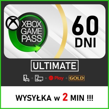 XBOX GAME PASS ULTIMATE 60 DNI 2 MIESIĄCE + GOLD