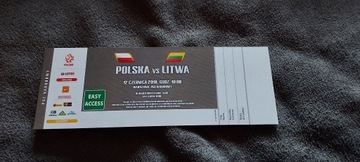 Bilet Kolekcjonerski Polska - Litwa